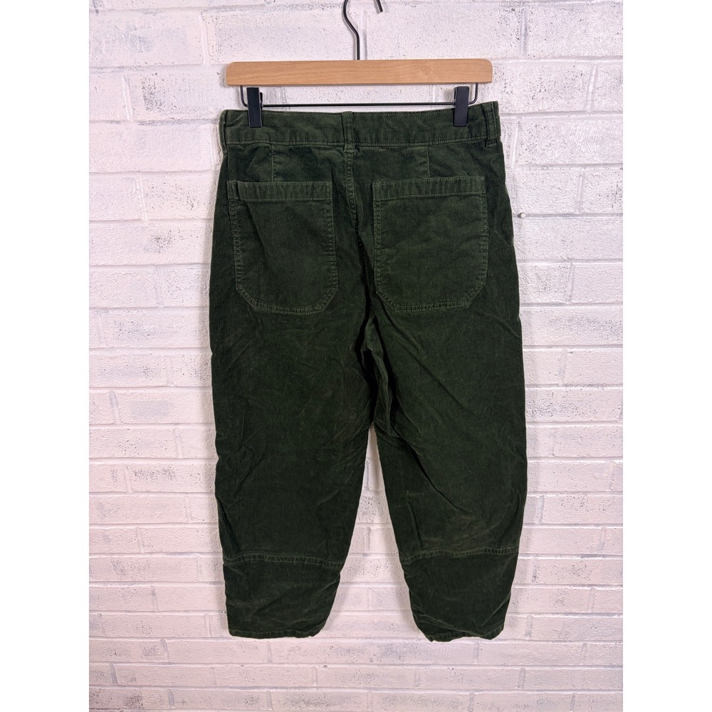 Everlane Way High Utility Corduroy Pants Womens 8 Forest Green High Rise - Picture 2 of 11
